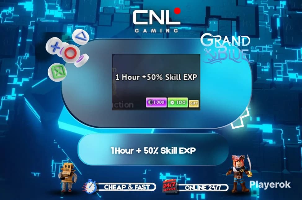 Grand Blue - 1 Hour + 50% Skill EXP [100R]