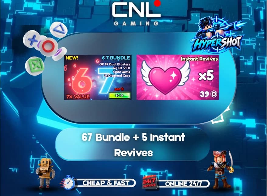 Hypershot - 67 Bundle + 5 Instant Revives [106R]