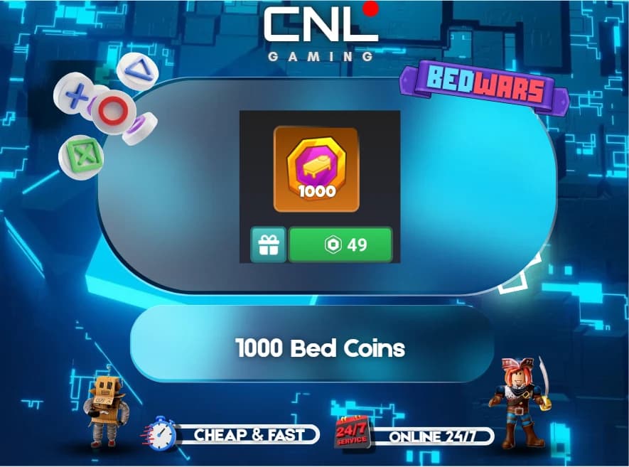 BedWars - 1000 Bed Coins [49R]