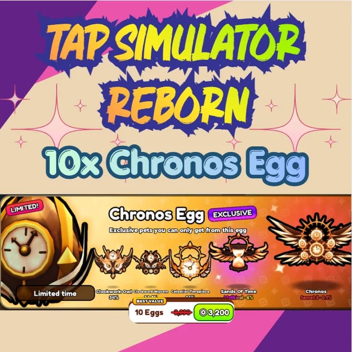 TSR > 10x Chronos Egg  > 3200R