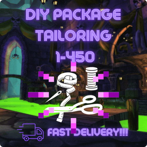 WOW CATA EU Tailoring 1-450 Leveling Kit/DIY Package/ More details at descriptions