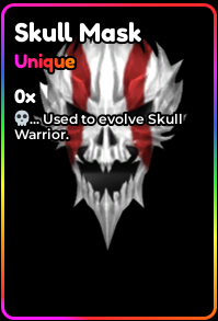 [Anime Defenders]Bundle Star Rift Skull Mask (x6 Blue, x6 Red, x28 Yellow, x4 Green, x2 Rainbow)